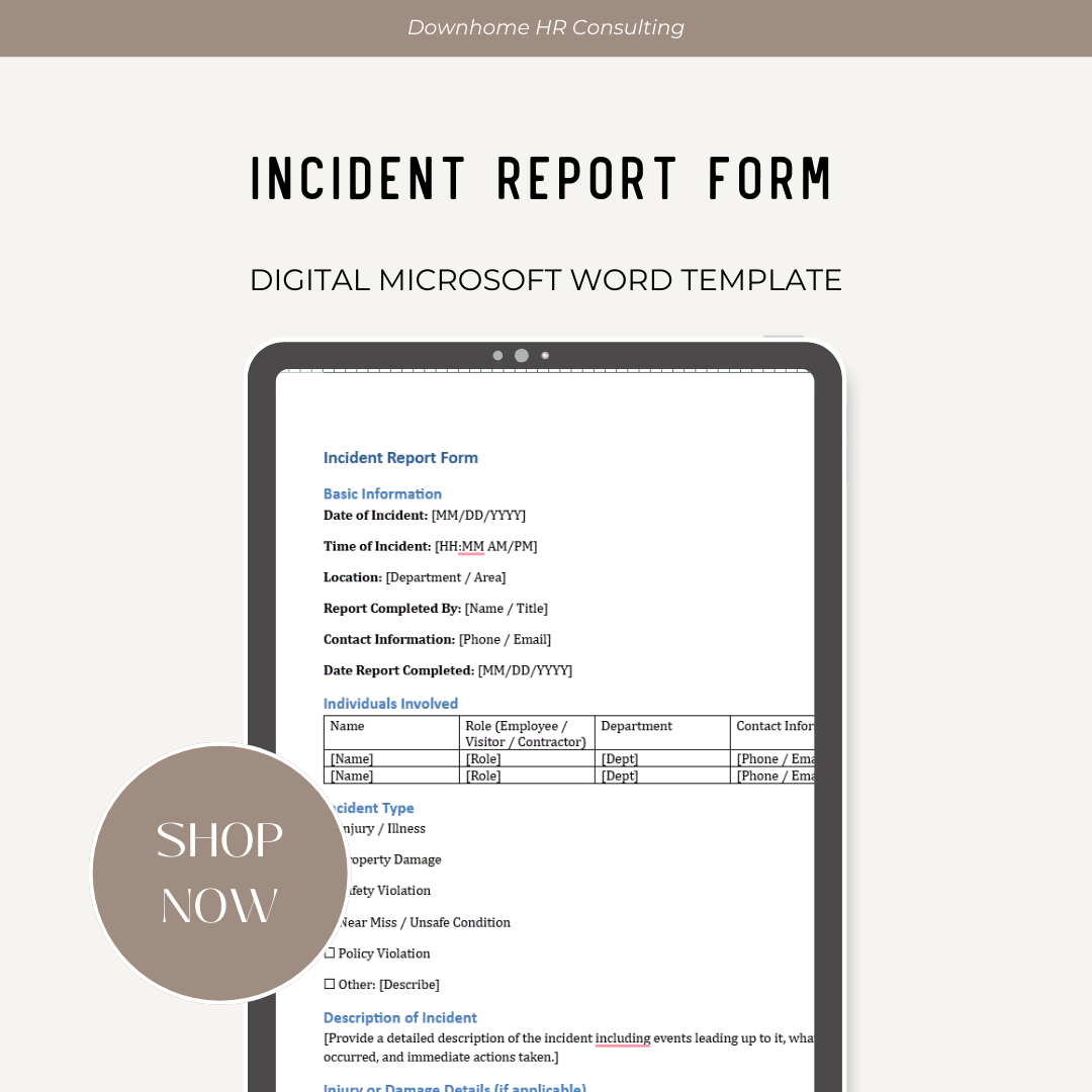 Incident Report Form