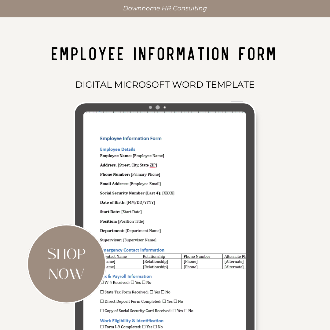 Employee Information Form