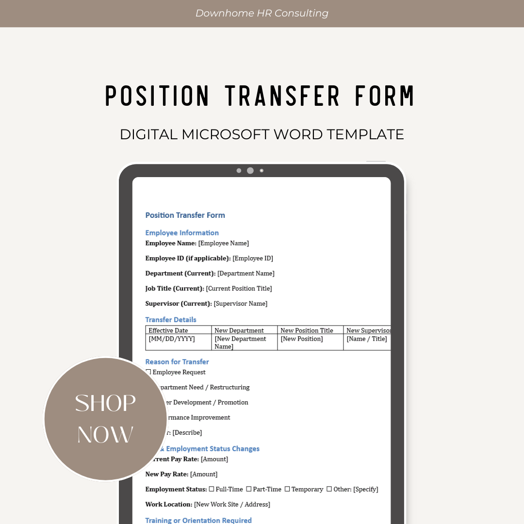 Position Transfer Form