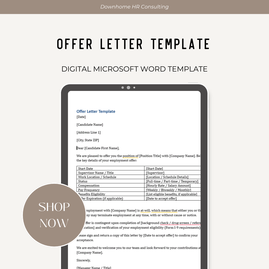 Offer Letter Template